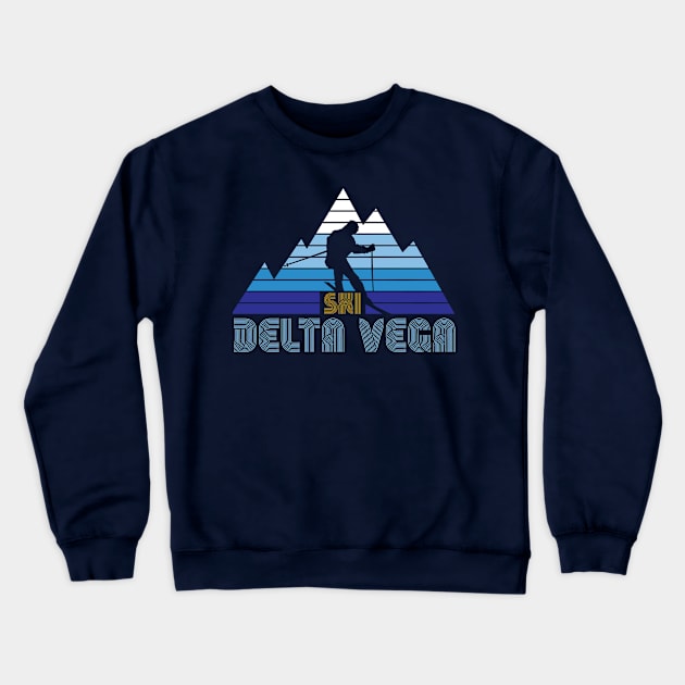 Ski Delta Vega Crewneck Sweatshirt by MindsparkCreative